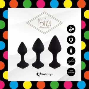 Feelztoys Bibi - 3 db-os análdugó készlet - Image 2