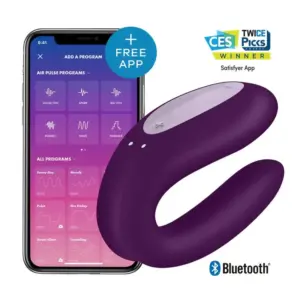 Satisfyer App Double Joy - Okos,akkus,vízálló párvibrátor - Image 3