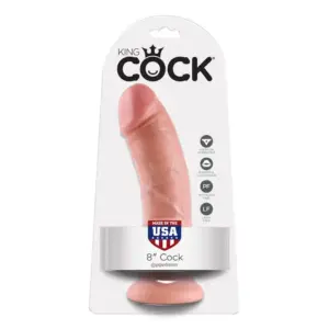 King Cock 8" - Realisztikus dildó (20,3cm) - Image 2