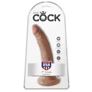 King Cock 7" - Barna realisztikus dildó (17,8cm) - Image 2