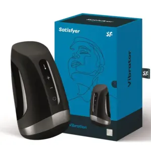 Satisfyer Men Heat - Akkus,melegítős makk vibrátor (fekete) - Image 2