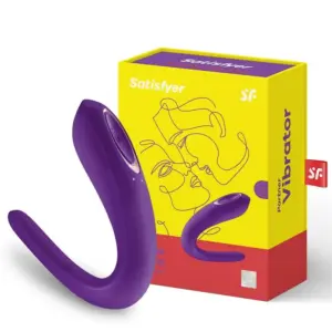 Satisfyer Double Classic - Vízálló, akkus párvibrátor (lila) - Image 2