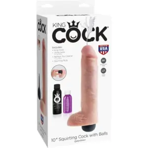 King Cock Squirting 10" - Spriccelő dildó (25,4cm) - Image 8