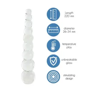 Feelztoys Glazz - Golyós üveg dildó - Image 5