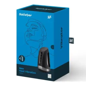 Satisfyer Men Heat - Akkus,melegítős makk vibrátor (fekete) - Image 7