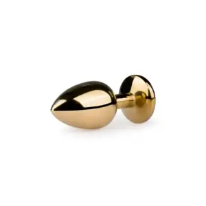 Easytoys Metal Butt Plug No.1 - Gold - Análdugó fehér kővel - Image 4
