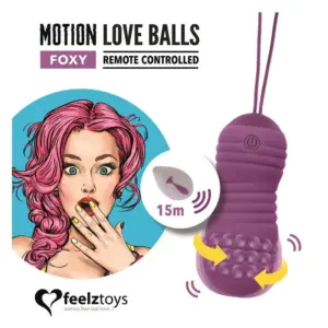Feelztoys Foxy -Távirányítós vibrációs tojás (lila) - Image 3