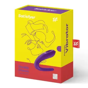 Satisfyer Double Classic - Vízálló, akkus párvibrátor (lila) - Image 3