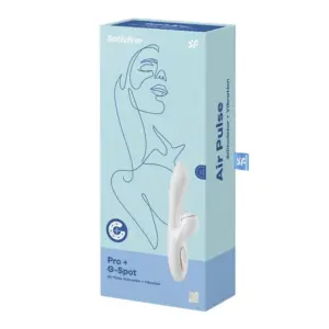 Satisfyer Pro+ G-spot - Csiklóizgató és G-pont vibrátor (fehér) - Image 6