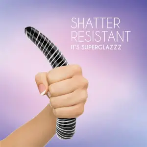 Feelztoys Glazz Dark Desire - Íves üveg dildó - Image 3