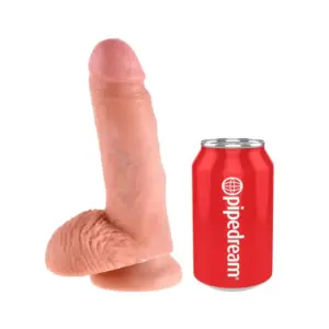King Cock 7" - Barna realisztikus dildó (17,8cm) - Image 4