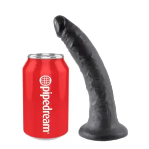 King Cock 7" - Fekete realisztikus dildó (17,8cm) - Image 4