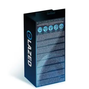 Glazed - Áttetsző dildó herékkel (18cm) - Image 6