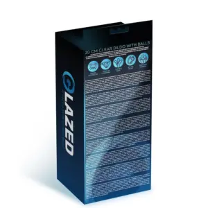 Glazed - Áttetsző dildó herékkel (20cm) - Image 5