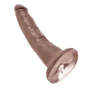 King Cock - Barna realisztikus dildó (18cm) - Image 6