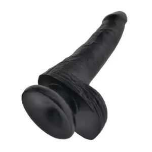 King Cock 6" - Fekete realisztikus dildó (15,2cm) - Image 6