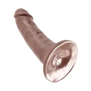 King Cock King Cock Dildo 6" - Brown - Realisztikus dildó - Image 6