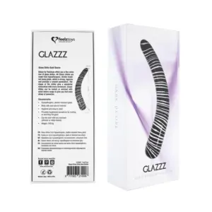 Feelztoys Glazz Dark Desire - Íves üveg dildó - Image 7