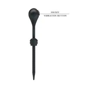 Pretty Love Curitis - Állítható vibrációs péniszgyűrű (fekete) - Image 3