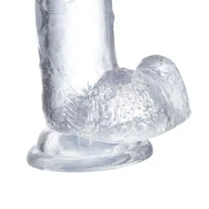 Glazed - Áttetsző dildó herékkel (18cm) - Image 2