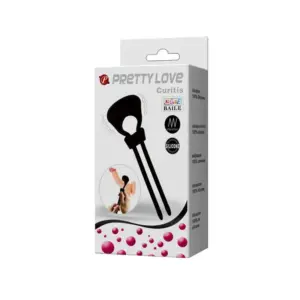 Pretty Love Curitis - Állítható vibrációs péniszgyűrű (fekete) - Image 10