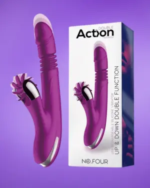 Action No. Four - Teleszkópos vibrátor csiklóizgató kerékkel