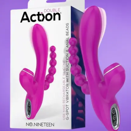 Action No. Nineteen - Háromágú vibrátor szívó funkcióval