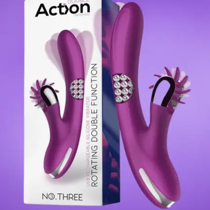 Action No. Three - Bólogató vibrátor forgó golyókkal