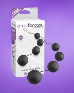 Anal Fantasy Collect - Anál gyöngyök (fekete)