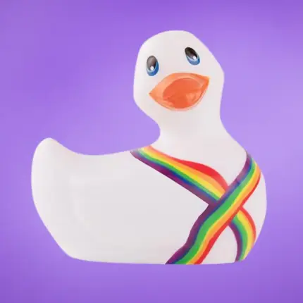 My Duckie Pride - Vibrációs fürdő kacsa (fehér)