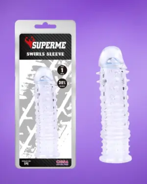 Chisa Swirls Sleeve - Péniszköpeny (átlátszó)