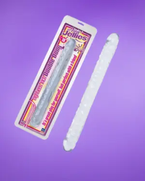 Crystal Jellies Double Dong 45 cm Clear - Dupla végű dildó