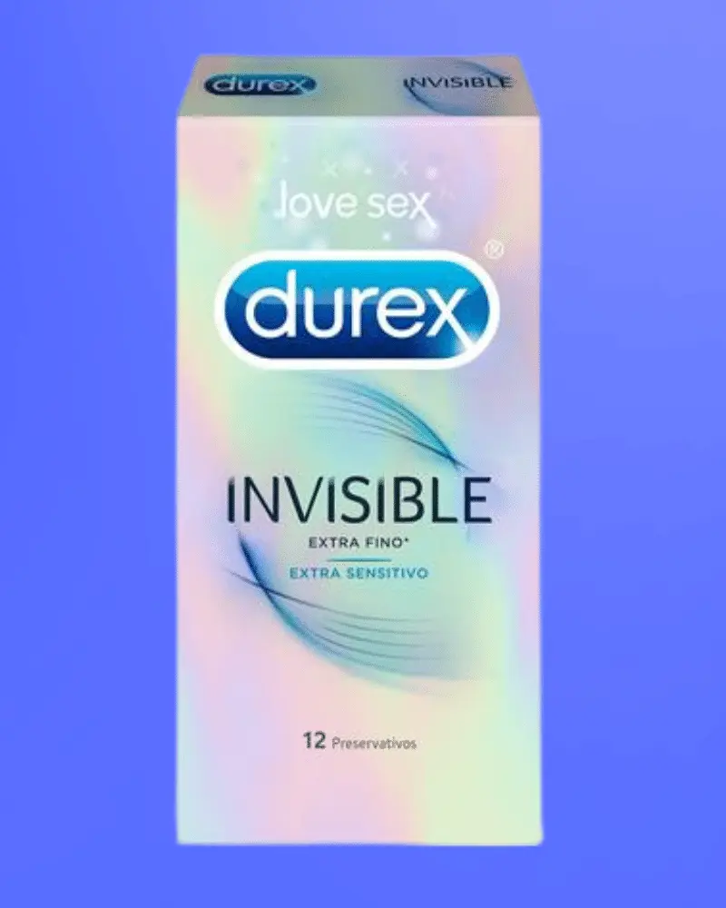 DUREX CONDOMS INVISIBLE SENSITIVO 12 UNITS Durex Condoms Invisible - Szenzitív óvszer (12db) - Image 1