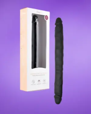 Easytoys -  Fekete duplavégű dildó
