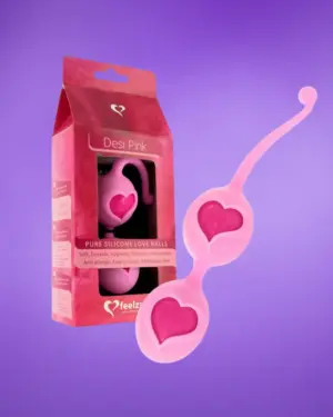 Feelztoys Feelz Toys - Szivecskés gésagolyó (pink)