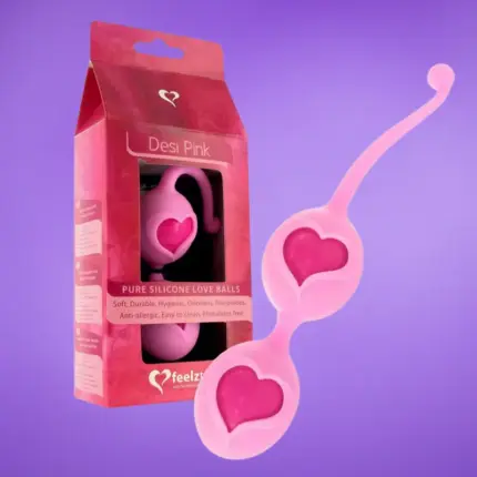 Feelztoys Feelz Toys - Szivecskés gésagolyó (pink)