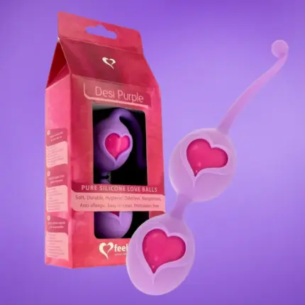 Feelztoys Feelz Toys - Szivecskés gésagolyó (lila)