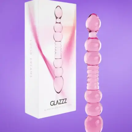 Feelztoys Glazz Lucid Dreams - Kétvégű golyós üveg dildó