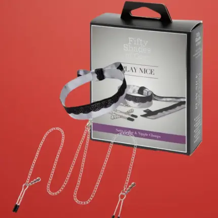 Fifty Shades Of Grey - Nyakörv mellbimbó csipesszel