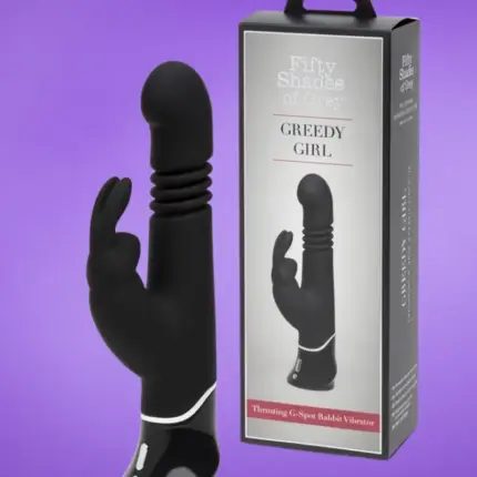 A szürke ötven árnyalata Greedy Girl - Akkus, lökő vibrátor (fekete)