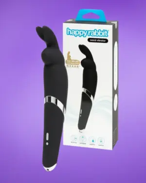 Happy Rabbit - Nyuszis vibrátor (fekete)