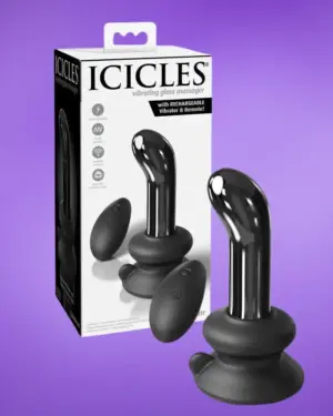 Icicles No.84 - Távirányítós üveg análdugó