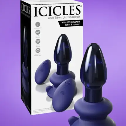 Icicles No.85 - Távirányítós üveg análdugó