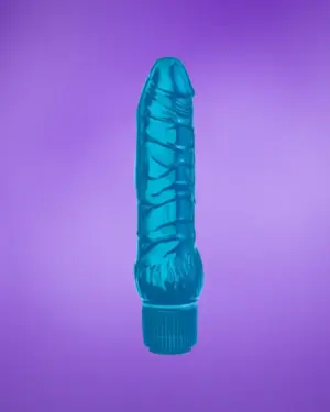 Juicy Jewels - Zselés vibrátor (kék)