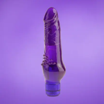 Juicy Jewels - Zselés vibrátor (lila)