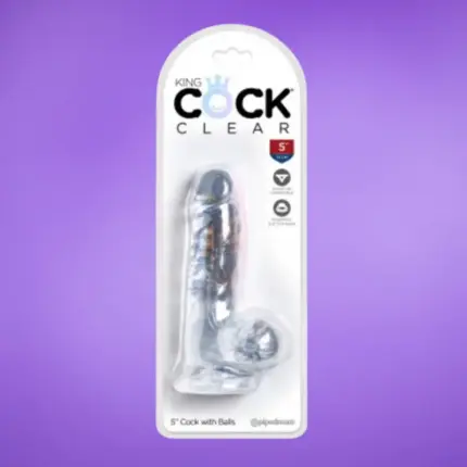 King Cock 5" - Zselés dildó