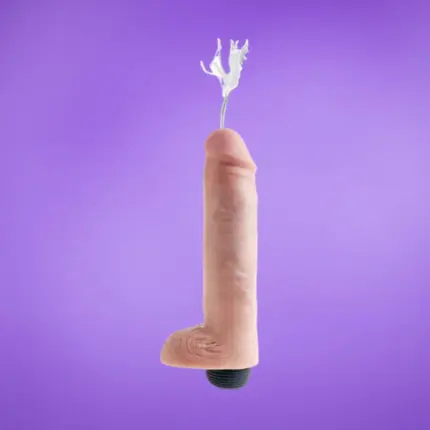 King Cock Squirting 10" - Spriccelő dildó (25,4cm)