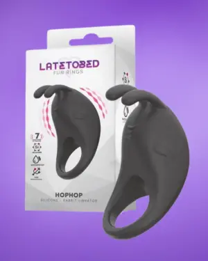 Latetobed Hophop Vibrating Ring Usb Silicone- Pénisz gyűrű