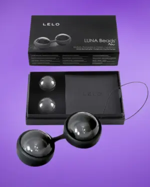 Lelo Luna Negro - Variálható gésagolyók