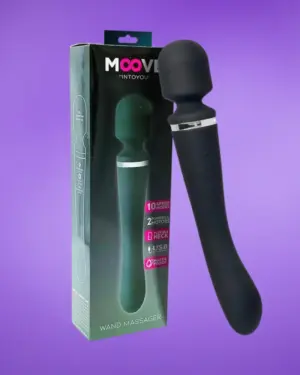 Moove Intoyou - Akkus 2in1 masszírozó vibrátor (fekete)